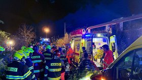 Srážka vlaků na Slovensku.