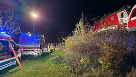 Srážka vlaků na Slovensku.