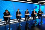 Předvolební debata na Slovensku: Fico, Šimečka, Pellegrini, Uhrik a Sulík