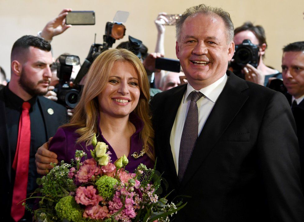 Zuzana Čaputová a Andrej Kiska.