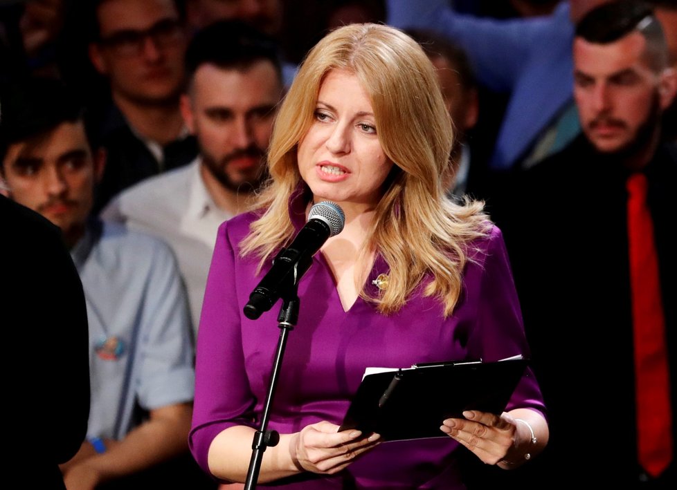 Zuzana Čaputová při prvním projevu po zvolení