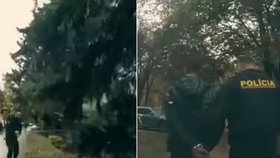 Muž se pokusil zapálit dveře bytu a utéct policii, našli ho ve křoví