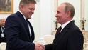 Slovenský premiér Robert Fico s ruským prezidentem Vladimirem Putinem