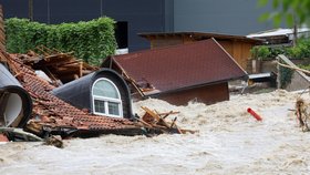 Ničivé záplavy ve Slovinsku (6.8.2023)