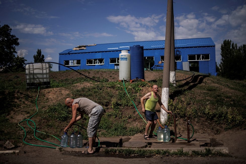 Nedostatek vody ve Slovjansku (7.8.2022)