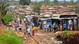 Ve slumu Kibera žije až 300 000 lidí na kilometru čtverečném.