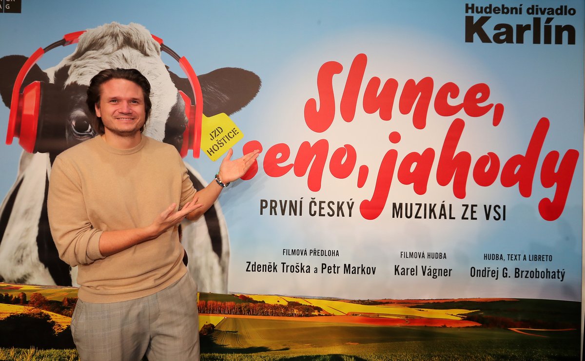 Tisková konference k muzikálu Slunce, seno, jahody - Ondřej Brzobohatý