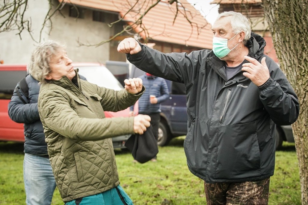 Kaskadér Petr Drozda vše potřebné vysvětlil.