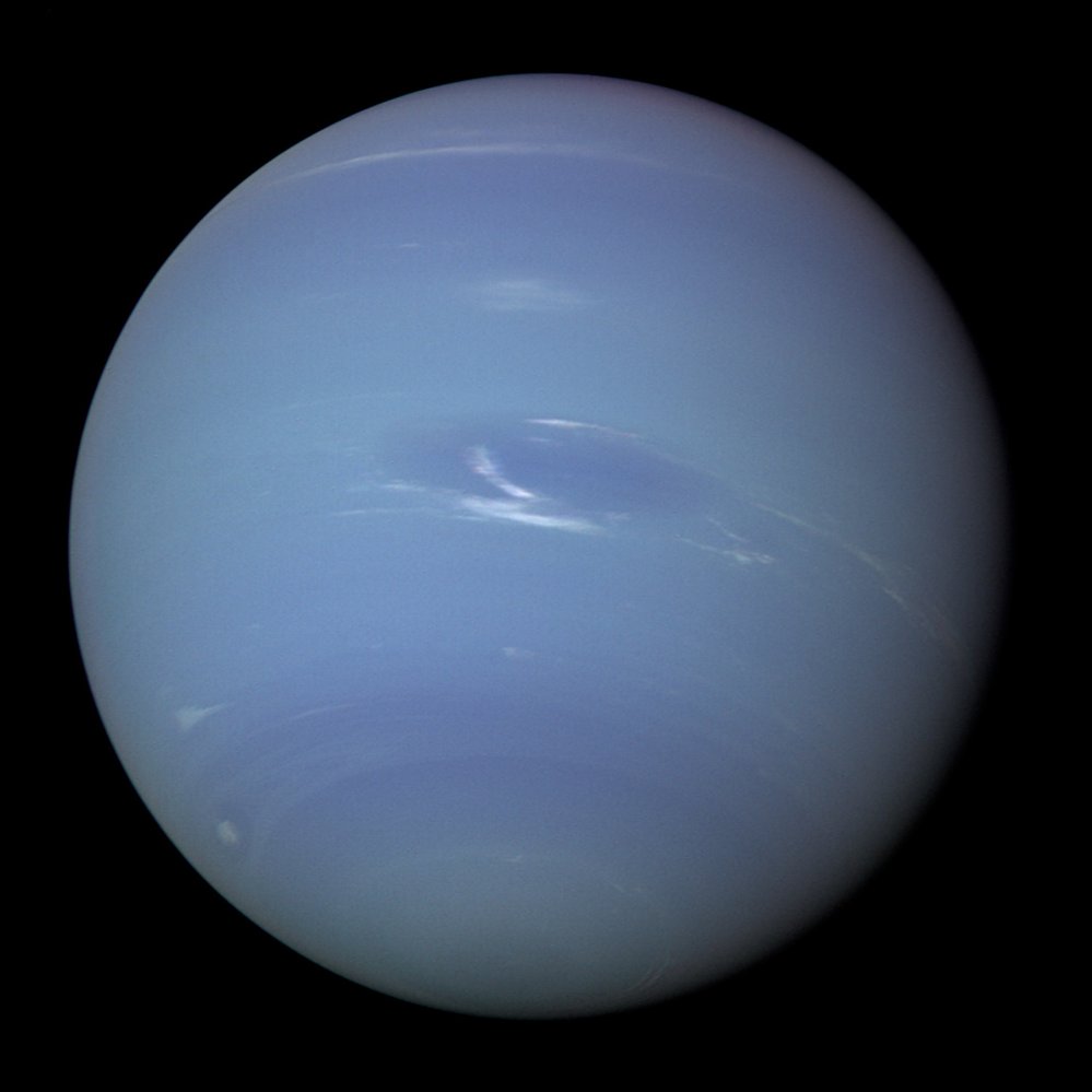 Neptun na snímku ze sondy Voyager 2