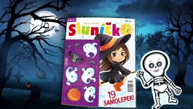 Udělejte dětem radost! Halloweenské samolepky v říjnovém Sluníčku