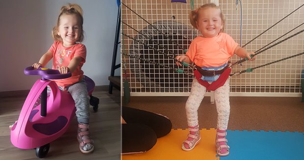 Sofinka s SMA nešetří úsměvy: Jak se daří prvnímu českému dítěti, které dostalo nejdražší lék?