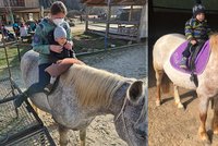 Dětem s SMA pomáhají při léčbě zvířata: Jiřík i Maxík poslali pozdrav z koňského hřbetu