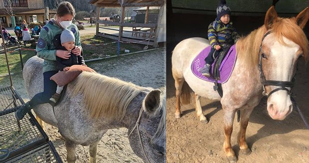 Dětem s SMA pomáhají při léčbě zvířata: Jiřík i Maxík poslali pozdrav z koňského hřbetu