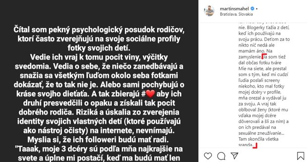 Martin Šmahel na sociální síti přiznal děsivou zkušenost...