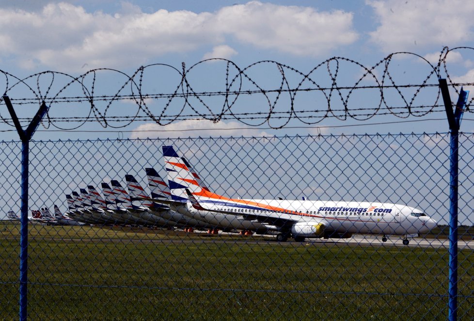 Letadla Smartwings na Letišti Václava Havla Praha (19. 5. 2020)