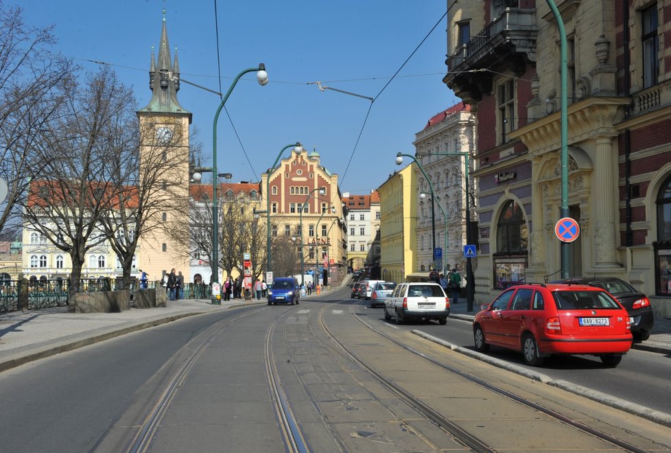 Smetanovo nábřeží v centru Prahy