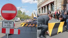 Magistrát nechal odstranit kontroverzní betonové bloky: Na Smetanovo nábřeží se vrátí auta, ale jen v noci 