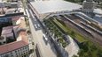 Vizualizace rekonstrukce nádraží na Smíchově