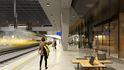 Vizualizace smíchovského nádraží po přestavbě Vizualizace smíchovského nádraží po přestavbě