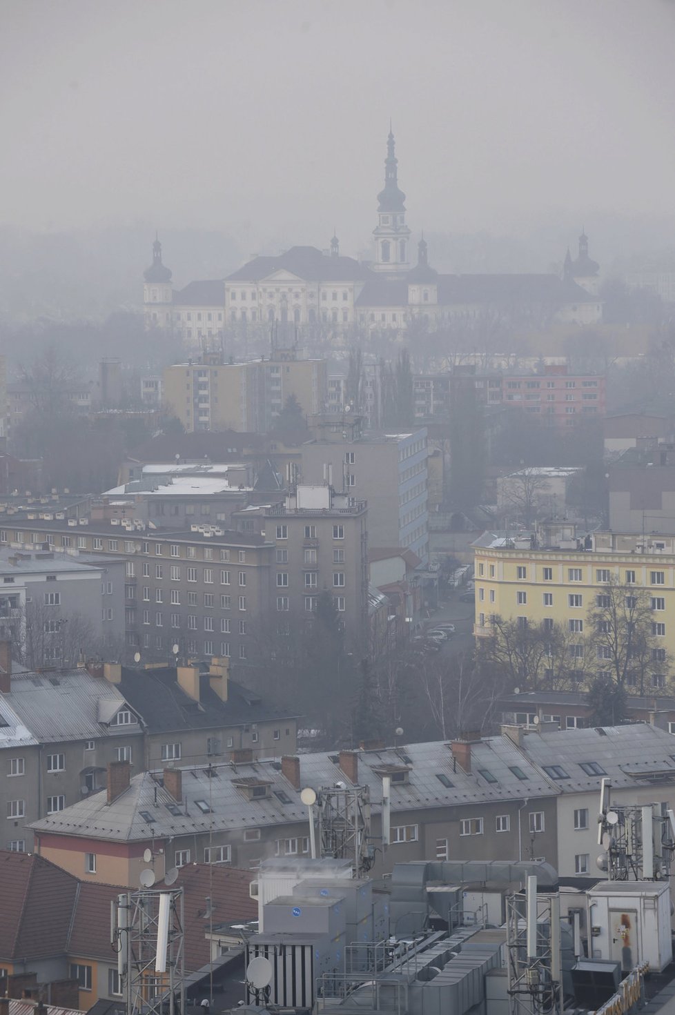 Smogová situace v Olomouci z února 2017