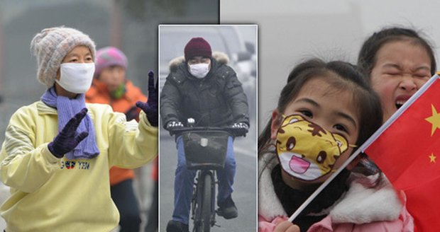 Pomooc, dusíme se: Smog v Pekingu je 20x vyšší, než je limit