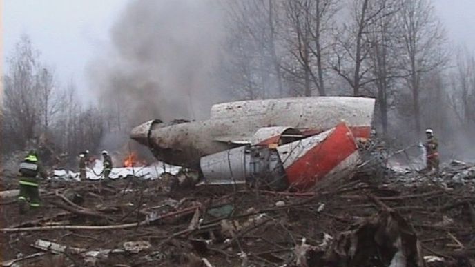 Tragédie se stala při příletu Tupolevu na vojenské letiště ve Smolensku