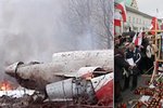Za pietních akcí při výročí letecké katastrofy jsou v Polsku organizovány demonstrace.