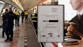 Soud obvinil chlapce (17) ze smrti Miloše S. V lednu 2020 muže shodil pod jedoucí metro. Mladík se proti rozsudku odvolá