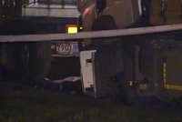 Muže na Berounsku zavalil kamion: Chtěl vyměnit píchlou pneumatiku