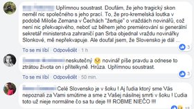 Facebook plný dojemných vzkazů