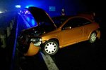 Půl hodiny po silvestrovské půlnoci evidují jihomoravští policisté první smrtelnou nehodu roku 2018. Zemřel muž (†27) na dálnici D1, když po nehodě vystoupil z auta a srazilo ho dodávka.