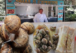 Roman Khusnutdinov stojí v čele ojedinělé restaurace, která se specializuje výhradně na šneky. Těch chová přímo před jejím vchodem neuvěřitelná kvanta.