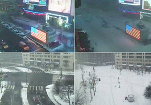 Časosběrné video ukazuje, jak masivní sněhová bouře v USA byla.