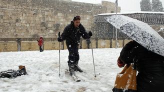 Jeruzalém zažil největší sněhovou nadílku za 20 let