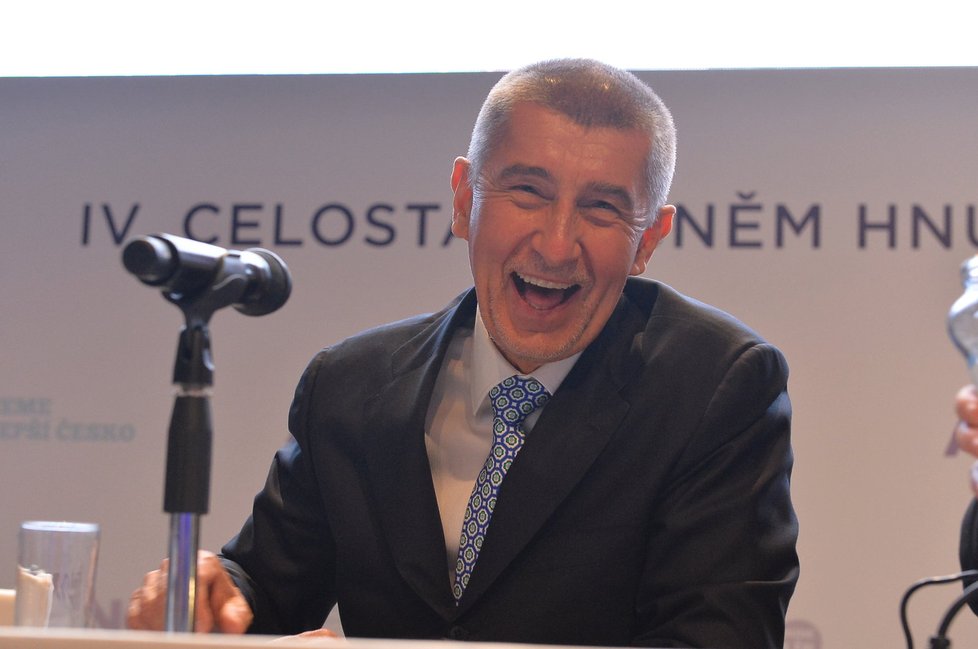 Sněm ANO: Andrej Babiš obhájil post předsedy.