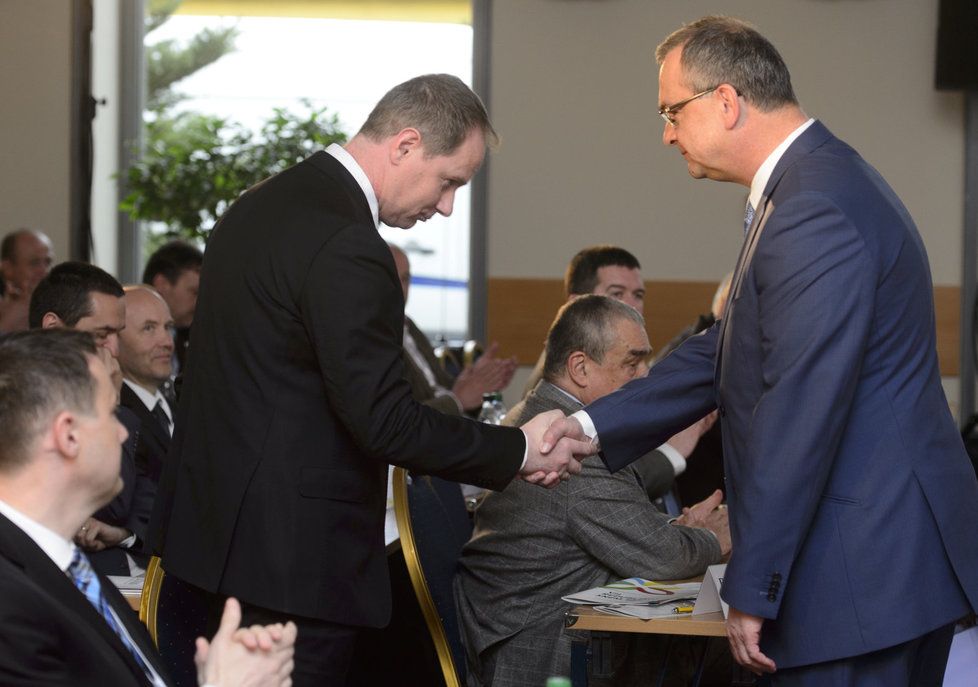 Sněm Starostů a nezávislých: Petr Gazdík (STAN) a Miroslav Kalousek (TOP 09)