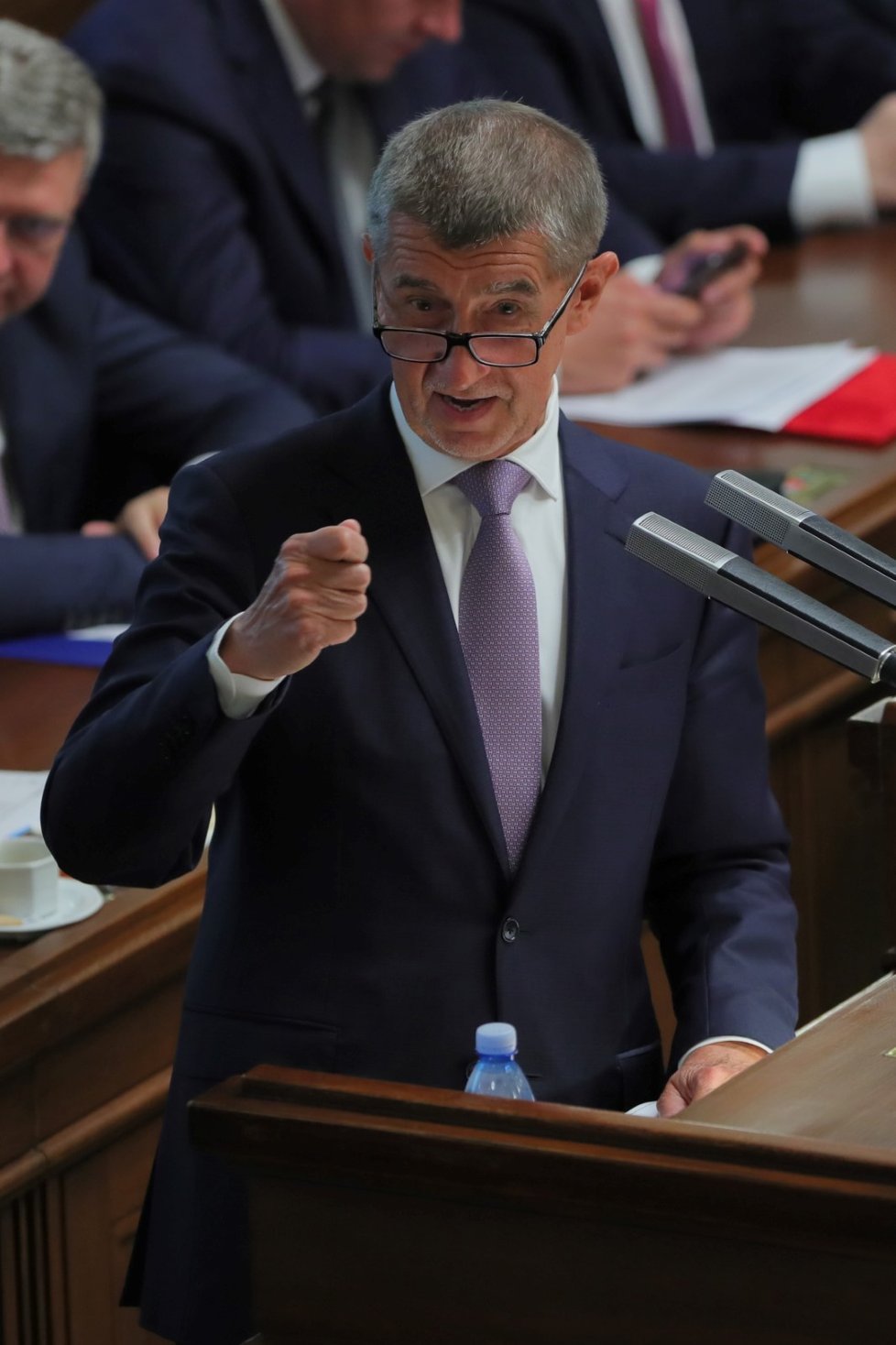 Premiér Andrej Babiš při jednání Poslanecké sněmovny. (4.6.2019)