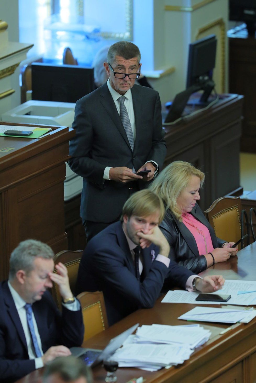 Premiér Andrej Babiš (ANO) ve Sněmovně