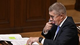 Jednání Sněmovny o snížení valorizace důchodů: Šéf ANO Andrej Babiš (8. 6. 2023)