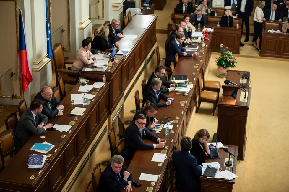 Jednání sněmovny o korespondenční volbě. (18. 1. 2023)