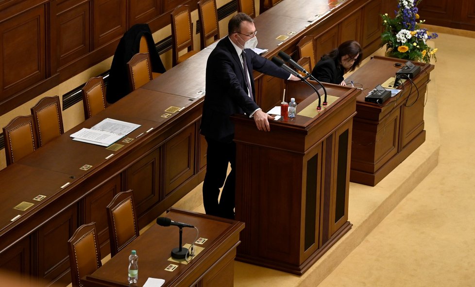 Jednání Sněmovny o novelizaci pandemického zákona: Šéf poslanců SPD Radim Fiala (1.2.2022)
