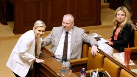 Poslanci ANO Táňa Malá, Robert Králíček, Monika Oborná ve Sněmovně