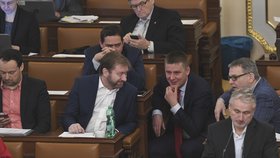 Jednání Sněmovny: Ministr zahraničí Petříček mezi poslanci ČSSD