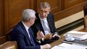 Jednání Sněmovny o nedůvěře vládě: Babiš s Havlíčkem (září 2026) Jednání Sněmovny o nedůvěře vládě: Babiš s Havlíčkem (září 2026)