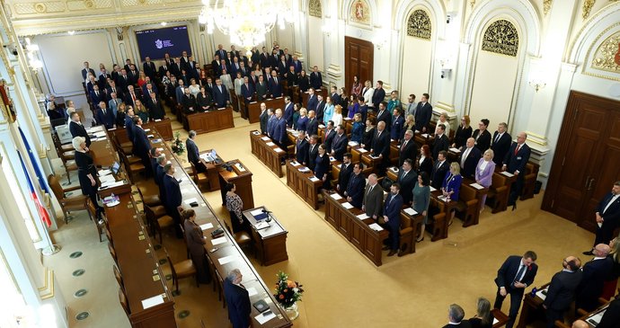 Ustavující schůze nové Sněmovny (3.11.2025)