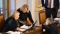 Mimořádná schůze Sněmovny k energiím: Alena Schillerová a Klára Dostálová (obě ANO)(16.11.2023)