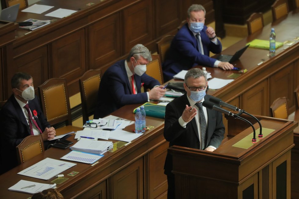 Ministr kultury Lubomír Zaorálek ve Sněmovně (11. 11. 2020)