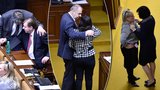 Valentýnské něžnosti ve Sněmovně: Doteky a úsměvy nadlidí vystřídala bouře!