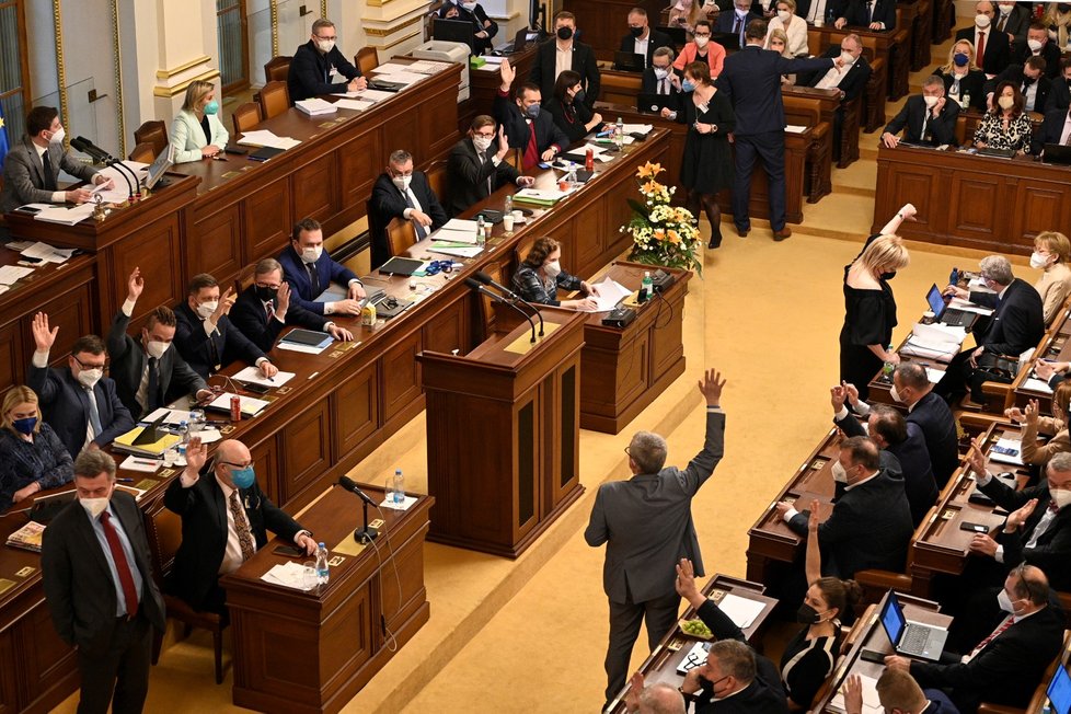 Jednání Sněmovny o pandemickém zákoně (18.2.2022)