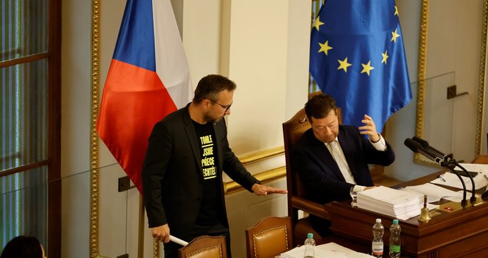 Jednání Sněmovny o zrušení platků pro ČT a ČRo, 23.10.2026